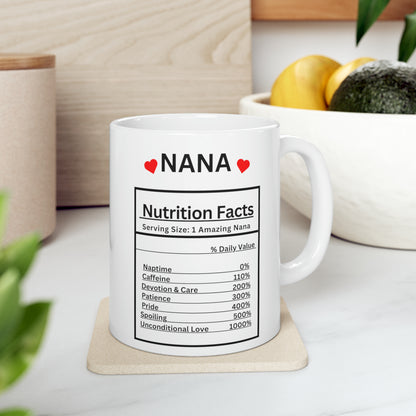 Favorite People Call Me Nana Ceramic Mug - Thoughtful Gift for Nana