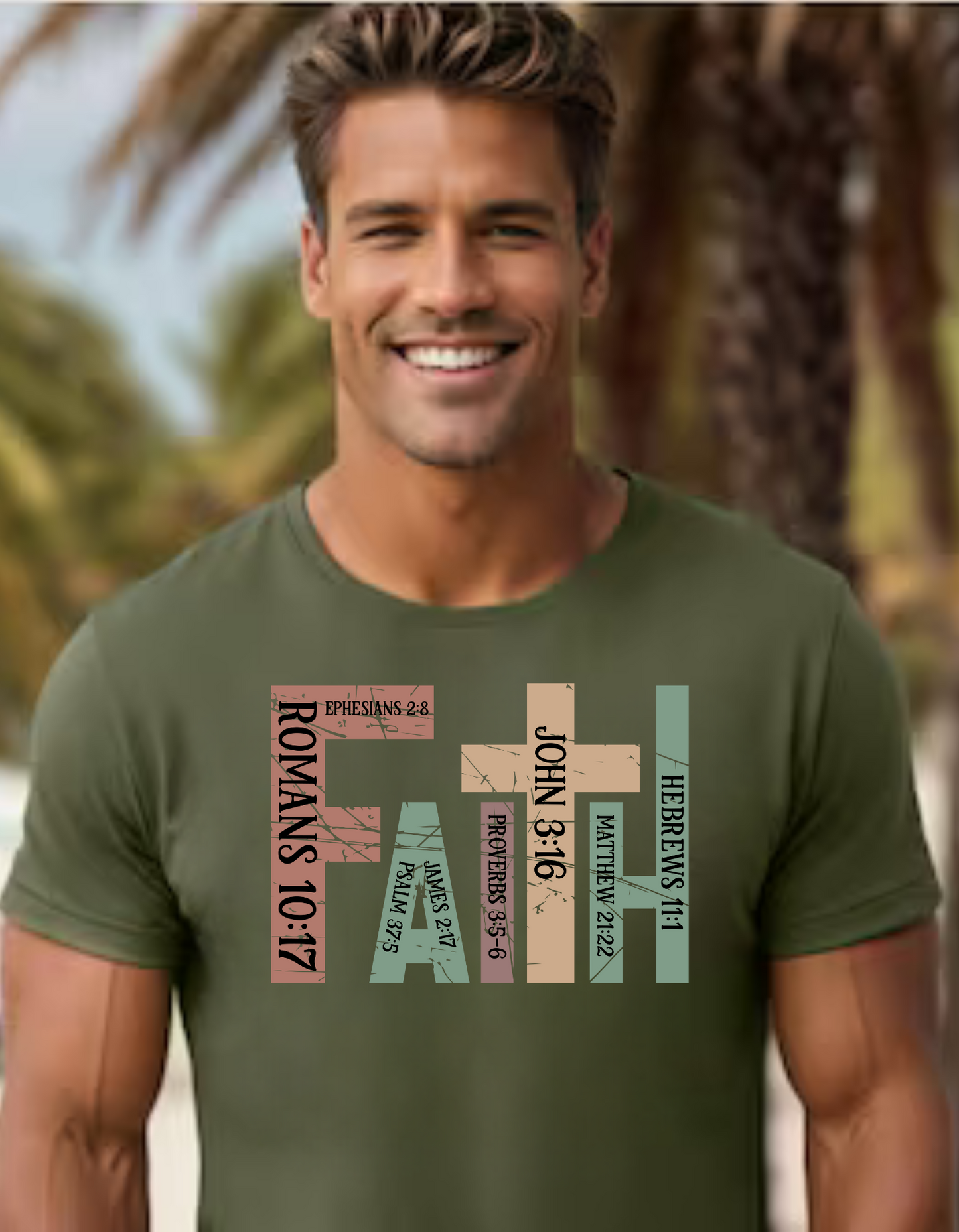 Christian Faith T-Shirt – Inspirational Scripture Design, Perfect Gift for Believers