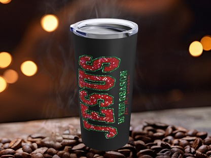 "Jesus is the Reason for the Season" Christmas Tumbler – Inspirational Holiday Travel Mug