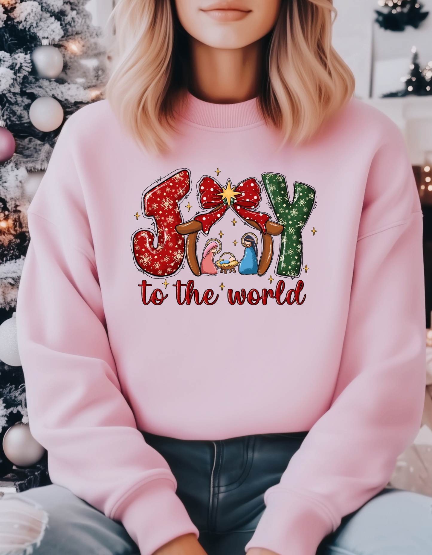 Joy to the World Holiday Shirts – Festive T-Shirts & Sweatshirts for Christmas Cheer