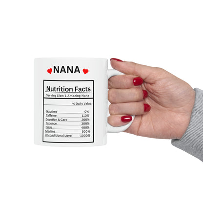 Favorite People Call Me Nana Ceramic Mug - Thoughtful Gift for Nana