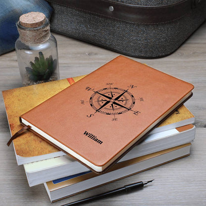 Chart Your Course – Personalized Compass Rose Journal for Christmas, Birthdays, and More