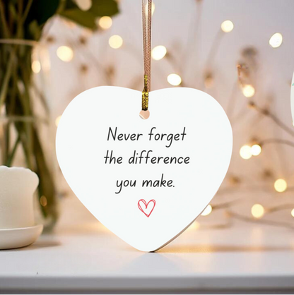 Meaningful Heart Ornament – A Tribute to Teachers, First Responders, and Caregivers