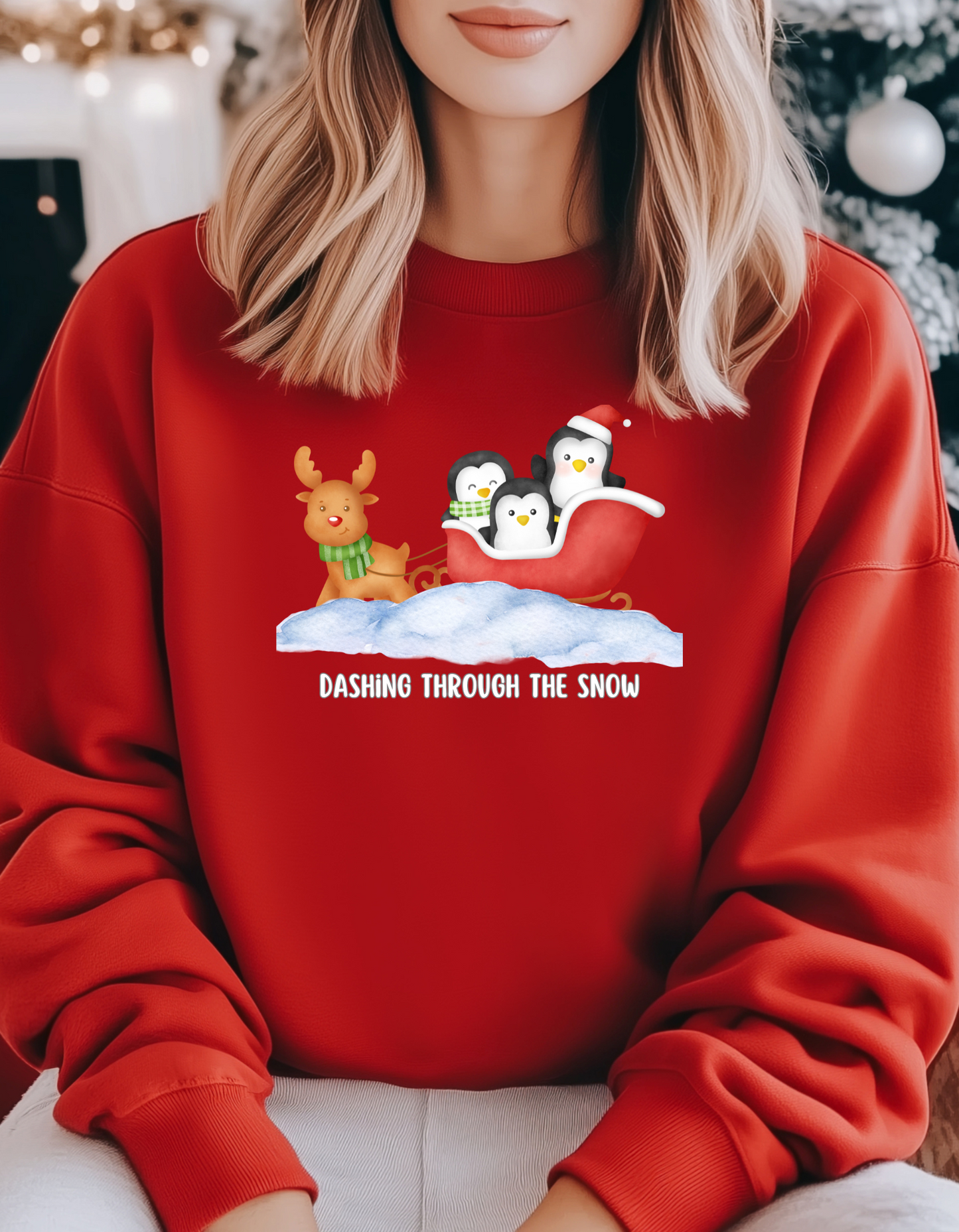 Dashing Through the Snow Holiday T-Shirt & Sweatshirt Collection – Festive Winter Apparel