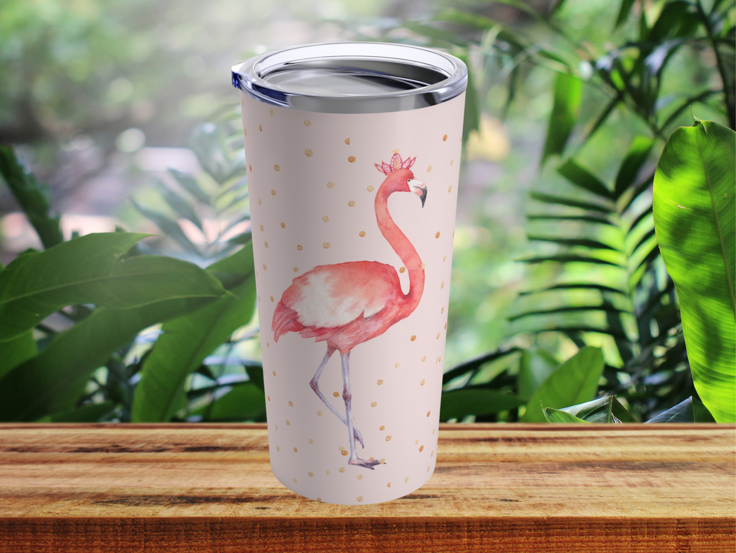 Flamingo Tumbler 20 oz Travel Mug for Flamingo Lovers