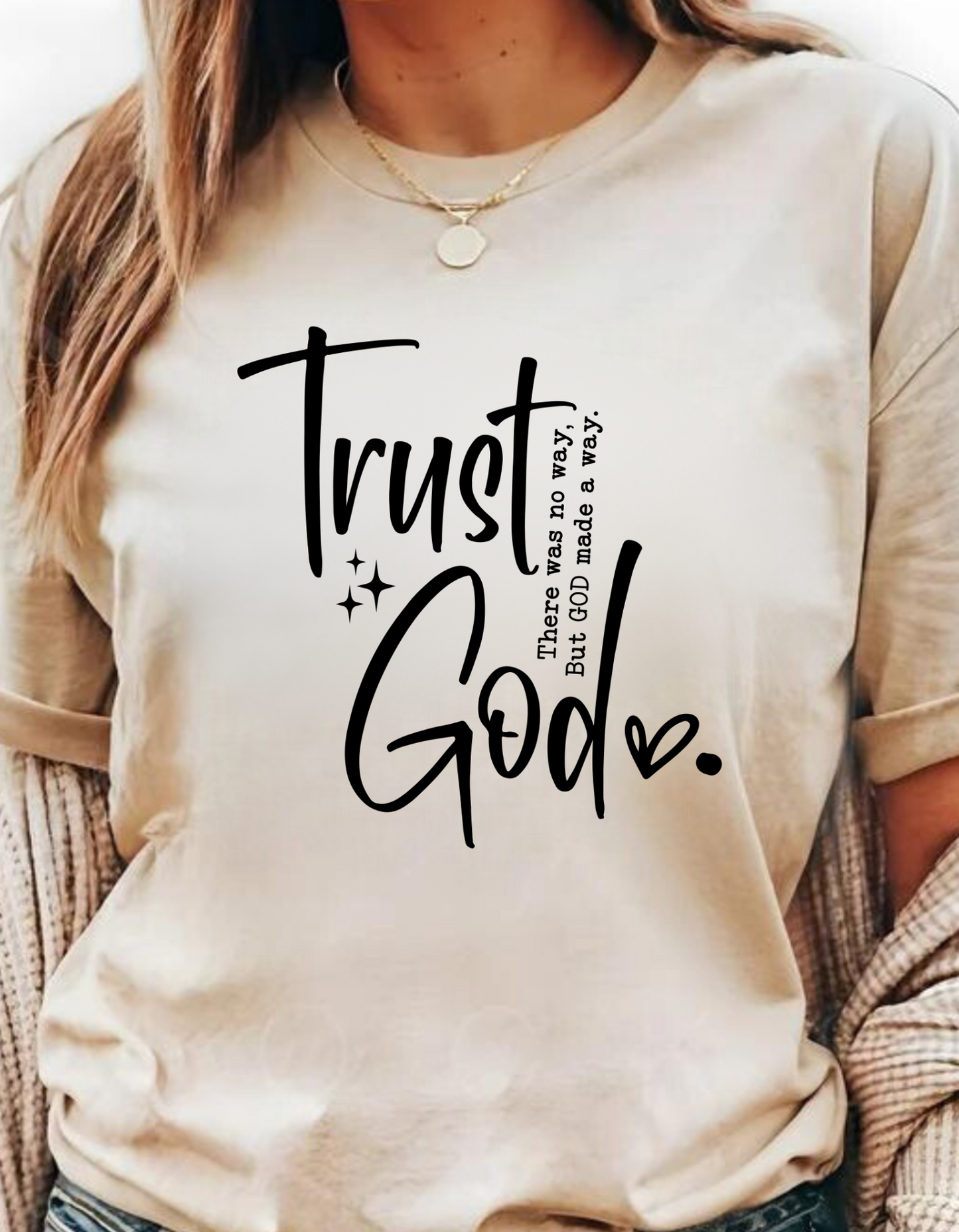 Trust God T-Shirts, Sweatshirts & Coffee Mugs – Inspirational Faith Collection