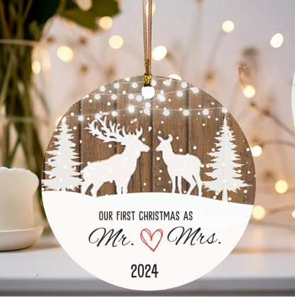 Commemorate Your Special Moment with the 'Our First Christmas Engaged' Ornament