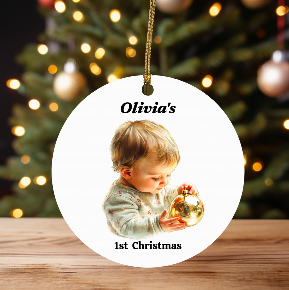 Personalized Baby’s First Christmas Ornament – Capturing the Magic of the Season