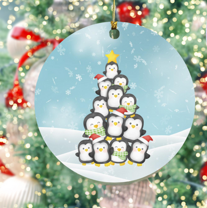 Add Whimsy to Your Holiday Decor with the Cute Penguin Christmas Tree Ornament