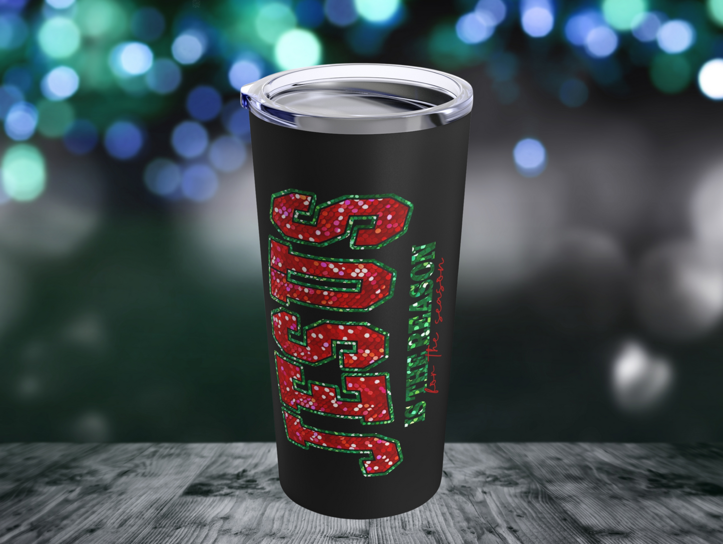 "Jesus is the Reason for the Season" Christmas Tumbler – Inspirational Holiday Travel Mug