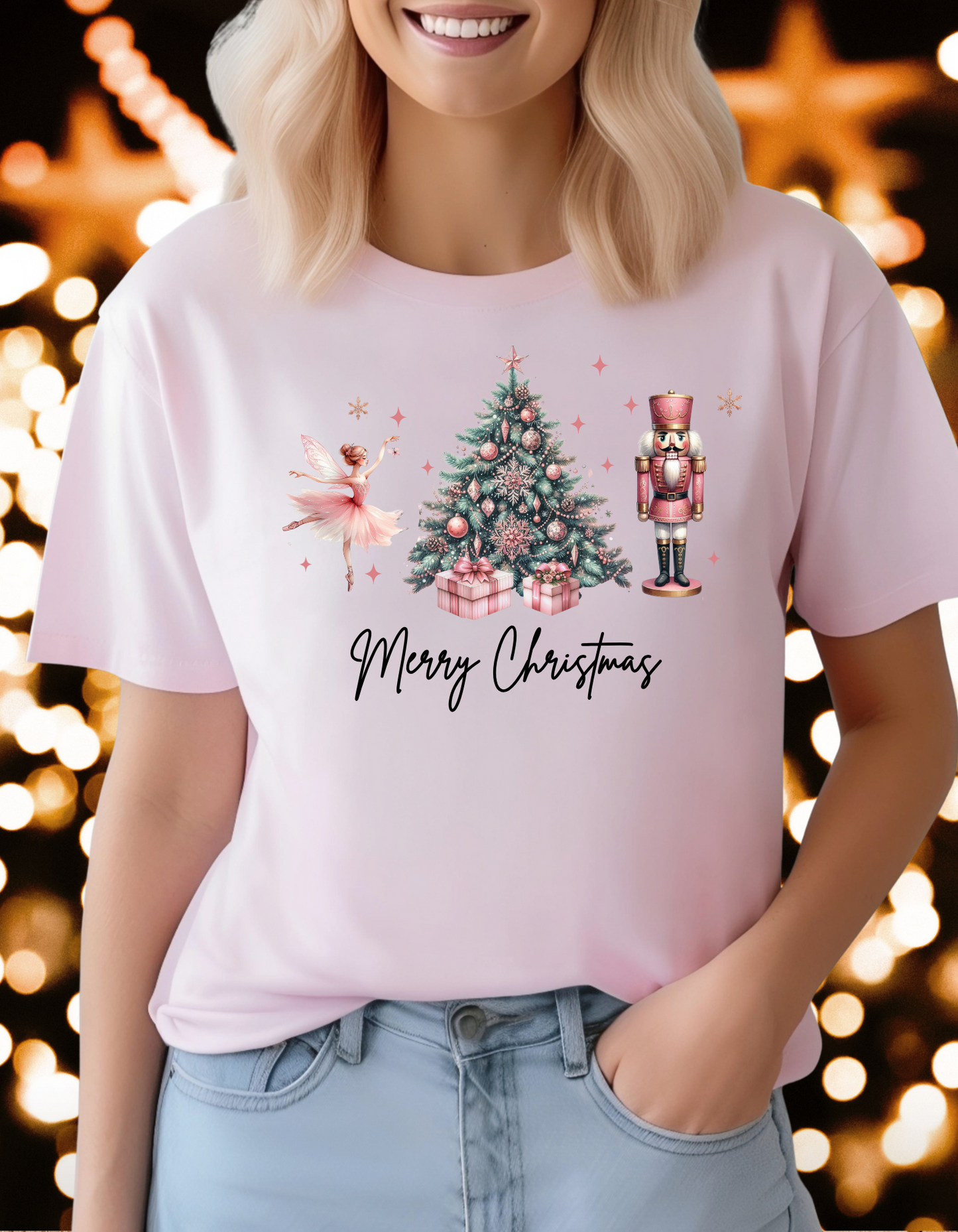 Merry Christmas Tree Collage T-Shirt & Sweatshirt – Holiday Cheer You Can Wear