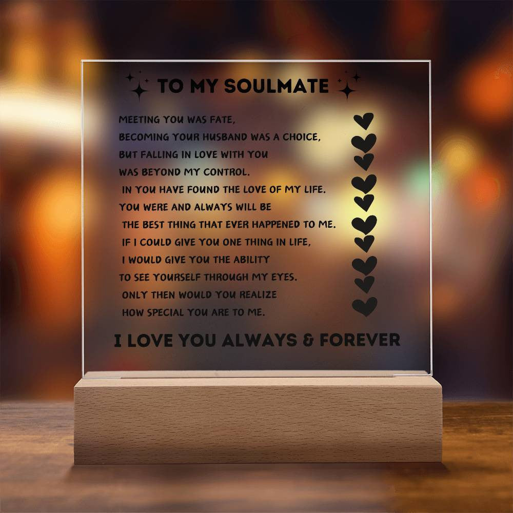 Life Without You Is Unimaginable Night Lamp – Soulmate Gift for Special Occasions