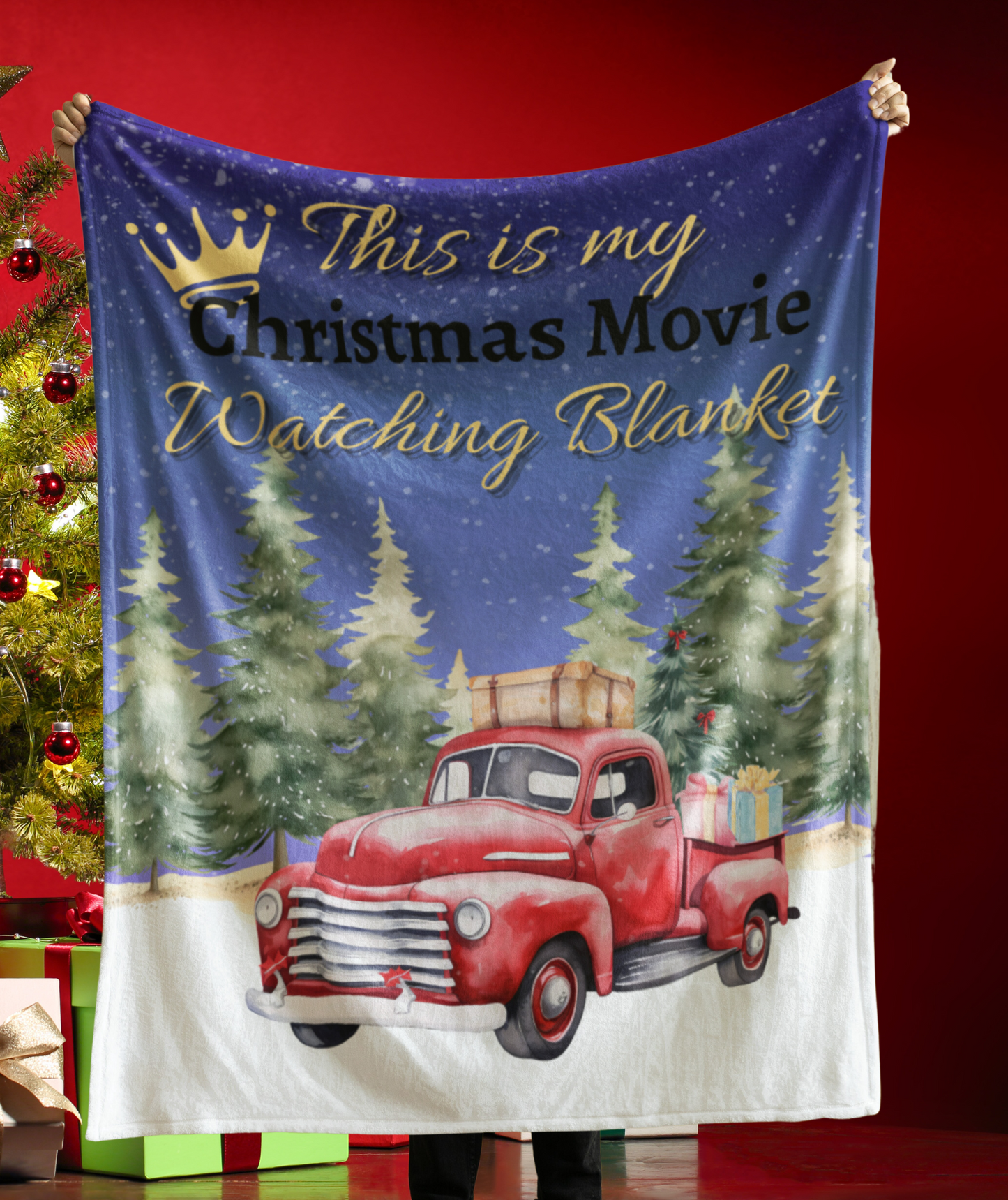 This Is My Christmas Movie Watching Blanket – Cozy Holiday Snuggles for Festive Nights