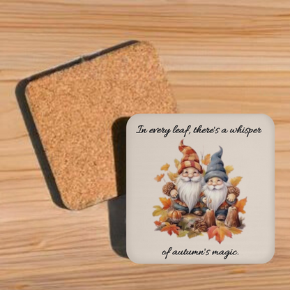 Gnome Lovers’ Delight: Whisper of Autumn Magic Drink Coaster