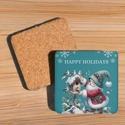 Charming Holiday Gnome Coaster – Ideal for Friends and Family Gifts