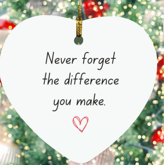 Meaningful Heart Ornament – A Tribute to Teachers, First Responders, and Caregivers