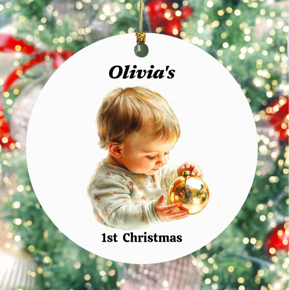 Personalized Baby’s First Christmas Ornament – Capturing the Magic of the Season