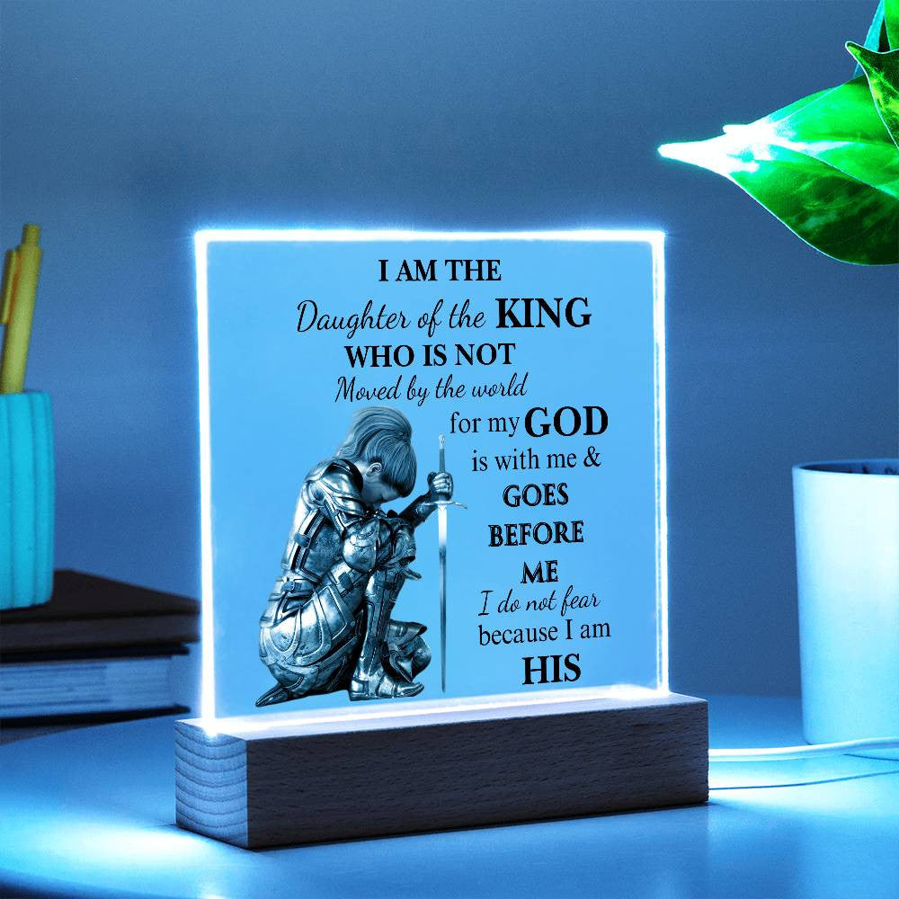 Custom Acrylic Night Lamp - Daughter of the King Night Lamp  for Daughter or Granddaughter