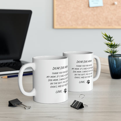 "Dog Mom" Mug - Perfect Gift for Dog Lovers