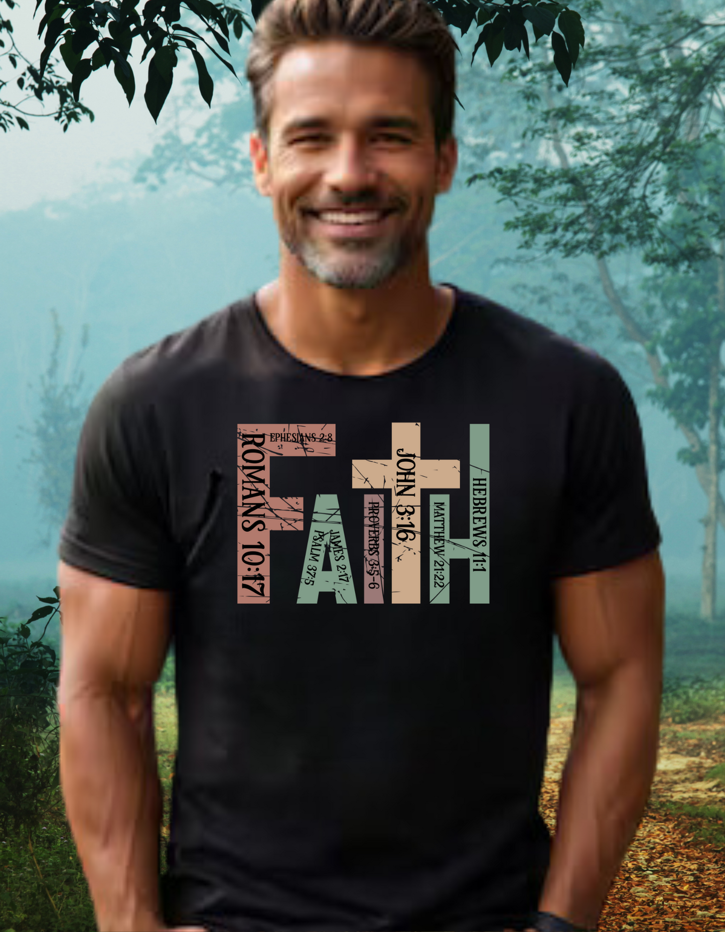 Christian Faith T-Shirt – Inspirational Scripture Design, Perfect Gift for Believers