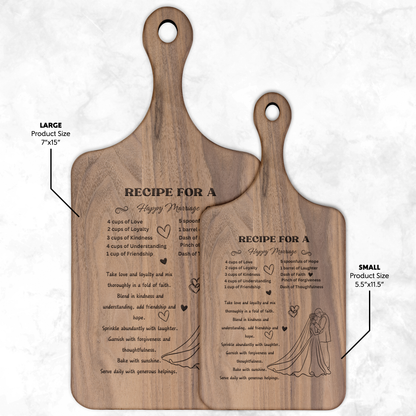 Elegant Wooden Cutting Board - Ideal Gift for Newlyweds