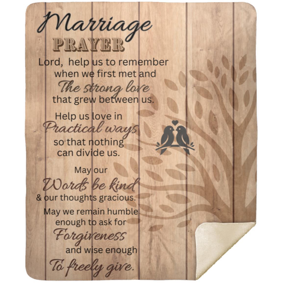 Marriage Prayer | Fleece/ Sherpa Blanket