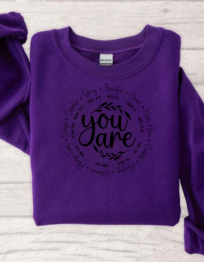 Inspirational “You Are” T-Shirts & Sweatshirts – Comfort Meets Faith