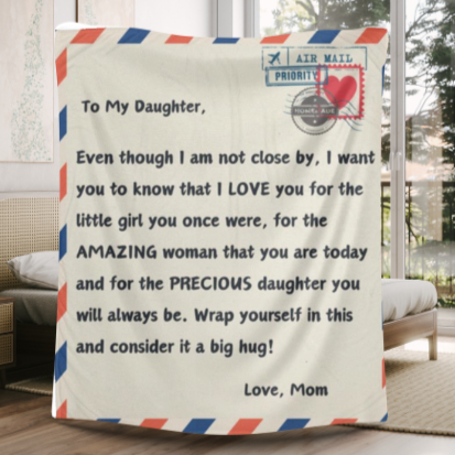 Unique Letter Blanket for Daughter – Meaningful Gift for Any Special Occasion