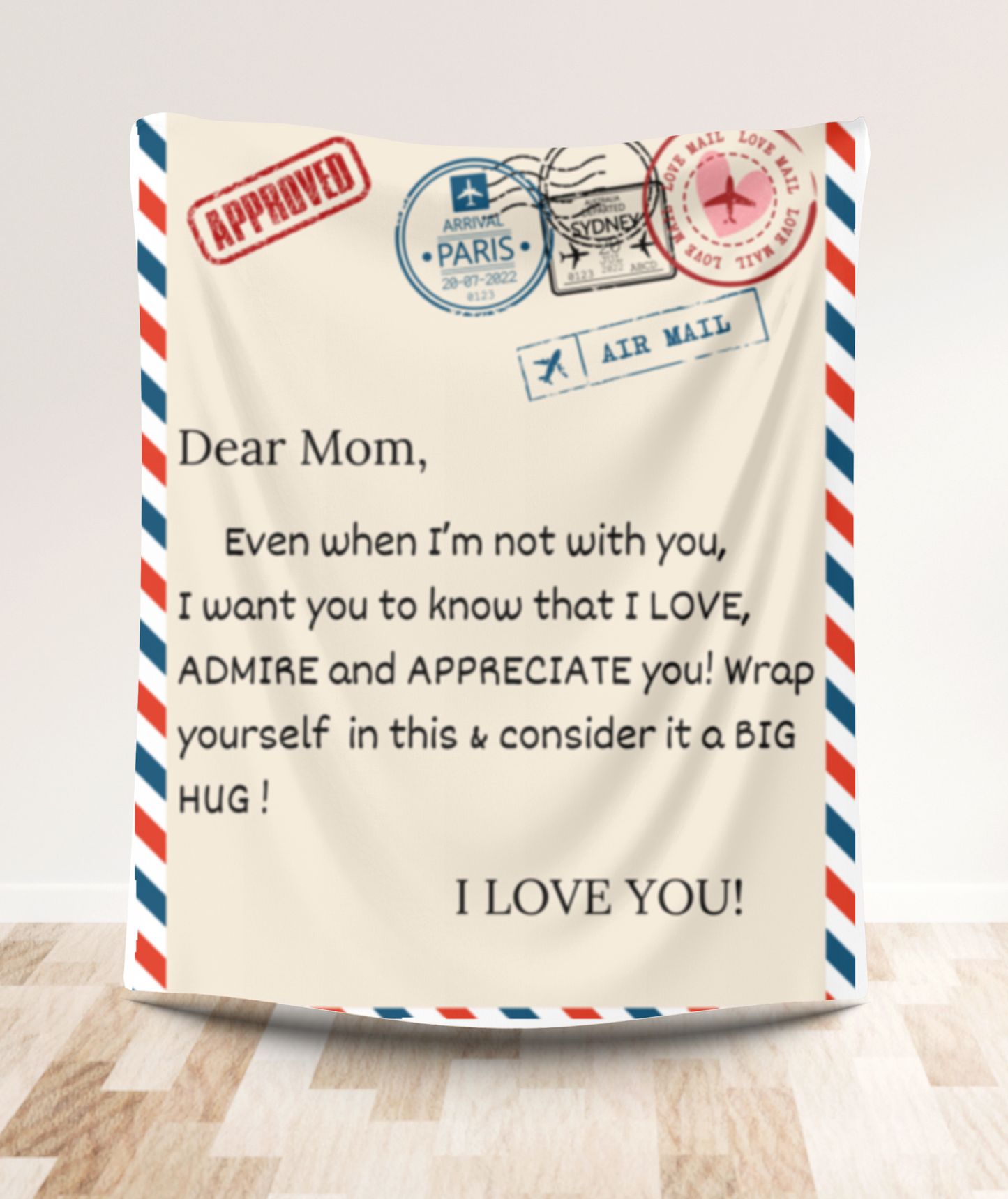 Sentimental Letter Blanket for Mom – Meaningful Gift for Christmas or  Any Special Occasion