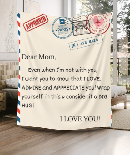 Sentimental Letter Blanket for Mom – Meaningful Gift for Christmas or  Any Special Occasion