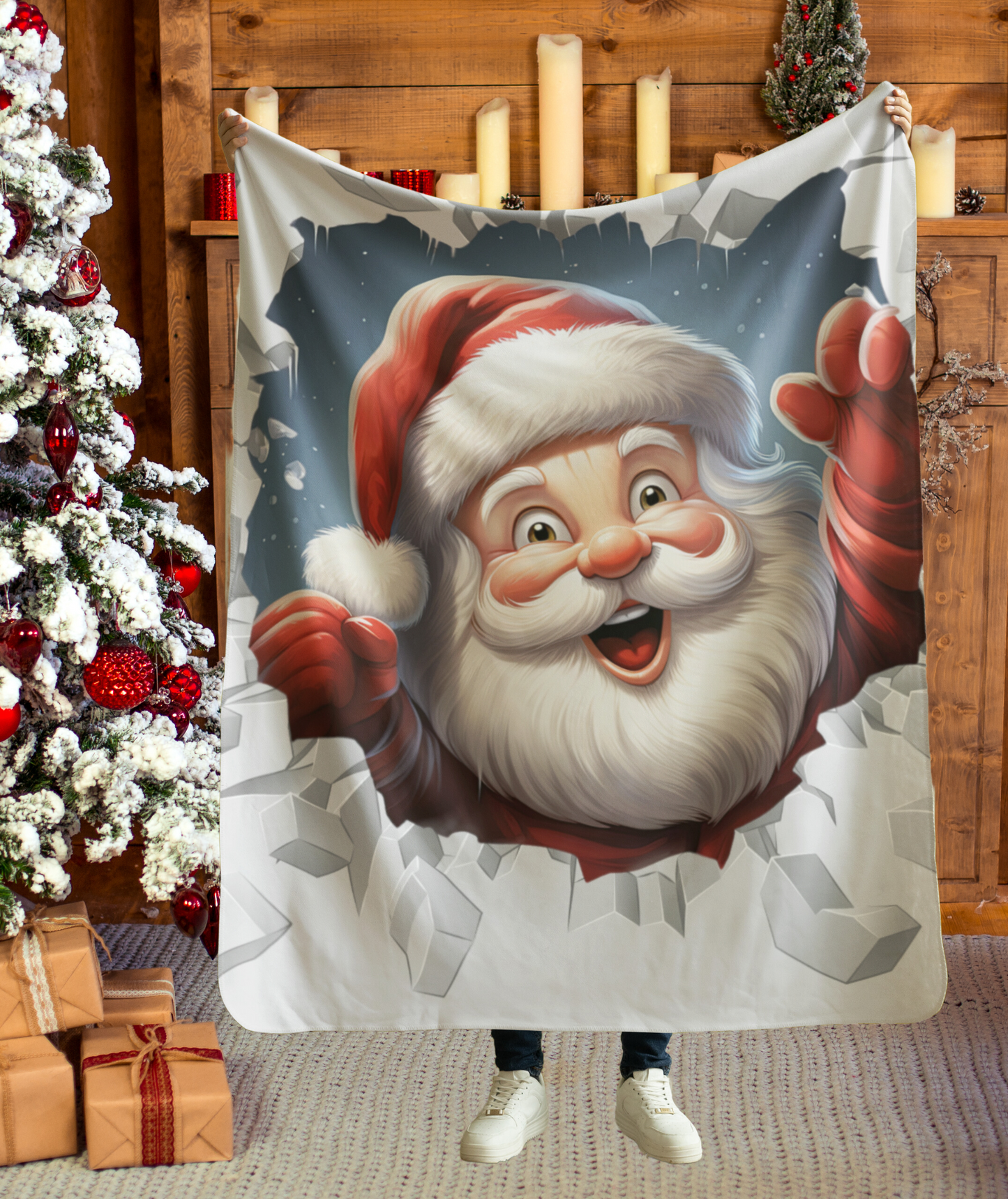 Holiday Santa Blanket