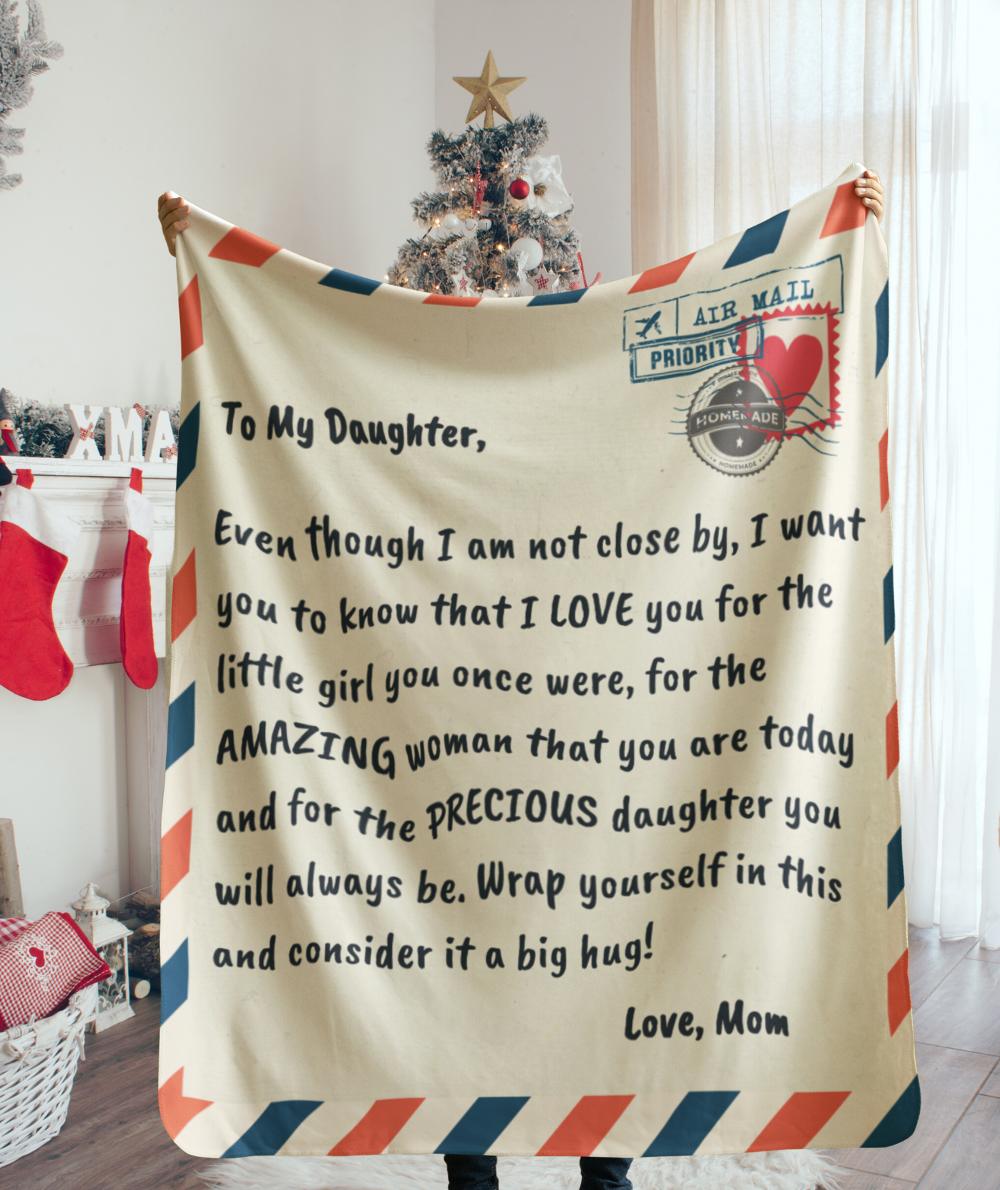 Unique Letter Blanket for Daughter – Meaningful Gift for Any Special Occasion