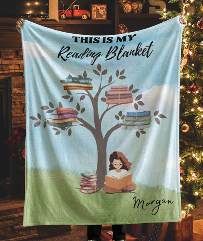 Cozy Book Lover's Blanket – Luxurious Fleece & Sherpa Throws for Reading Nooks