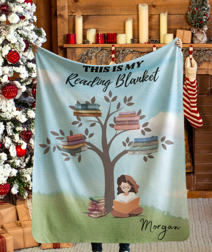 Cozy Book Lover's Blanket – Luxurious Fleece & Sherpa Throws for Reading Nooks