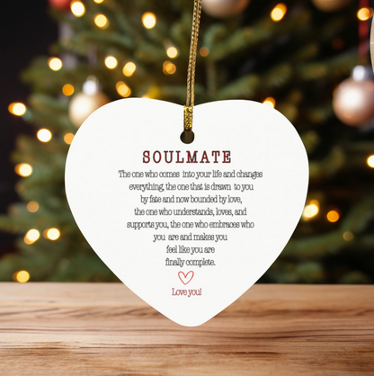 Soulmate Ornament - A Beautiful Token of Love for Couples, Perfect for Weddings and Gifts