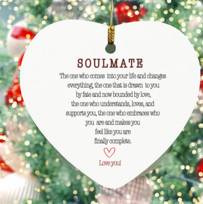 Soulmate Ornament - A Beautiful Token of Love for Couples, Perfect for Weddings and Gifts