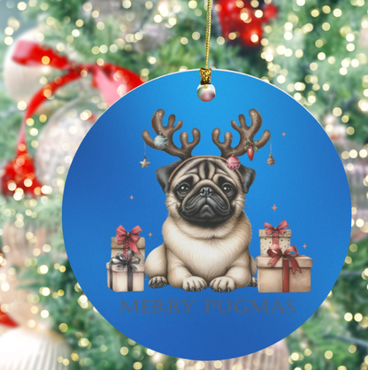 Adorable Merry Pugmas Ornament – Perfect for Pug Lovers This Holiday Season