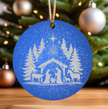 Timeless Silver and Gold Nativity Ornaments - Memorable Gifts for Family and Friends