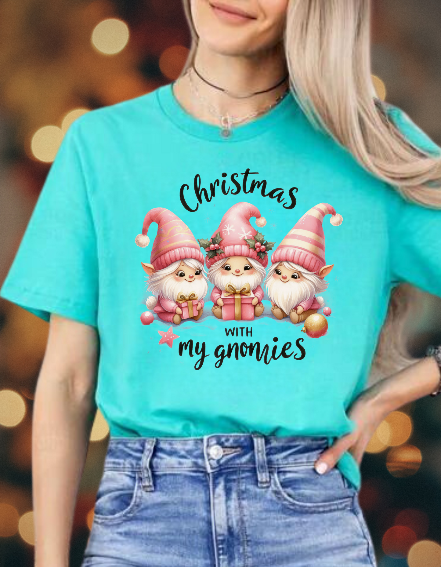 “Christmas with My Gnomies” Apparel – Bring Whimsical Cheer to Your Holiday Wardrobe