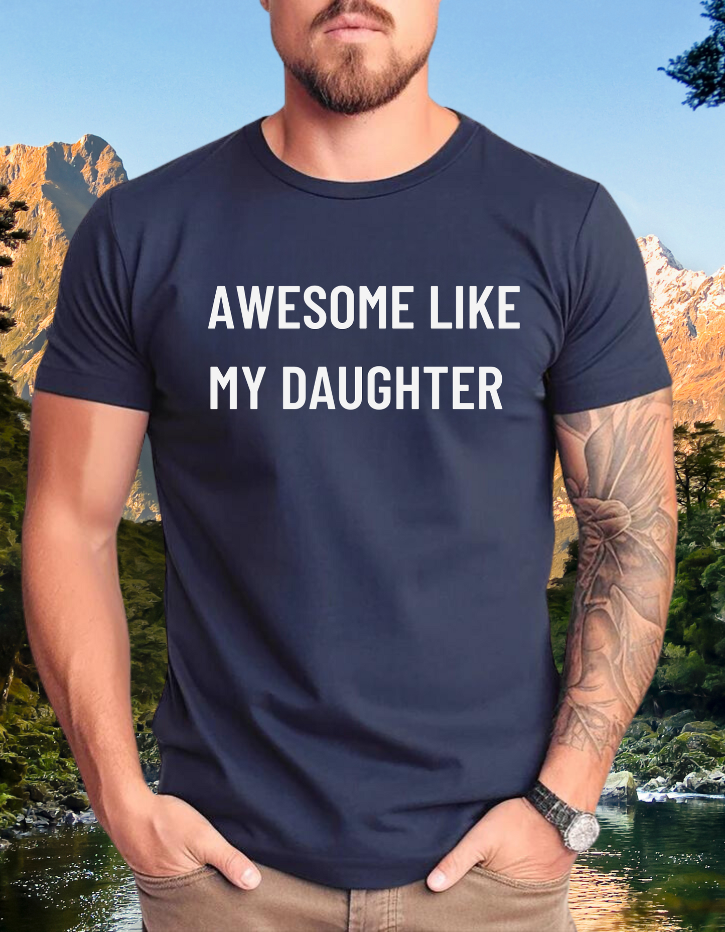 Awesome Like My Daughter T-Shirt – The Perfect Gift for Proud Dads