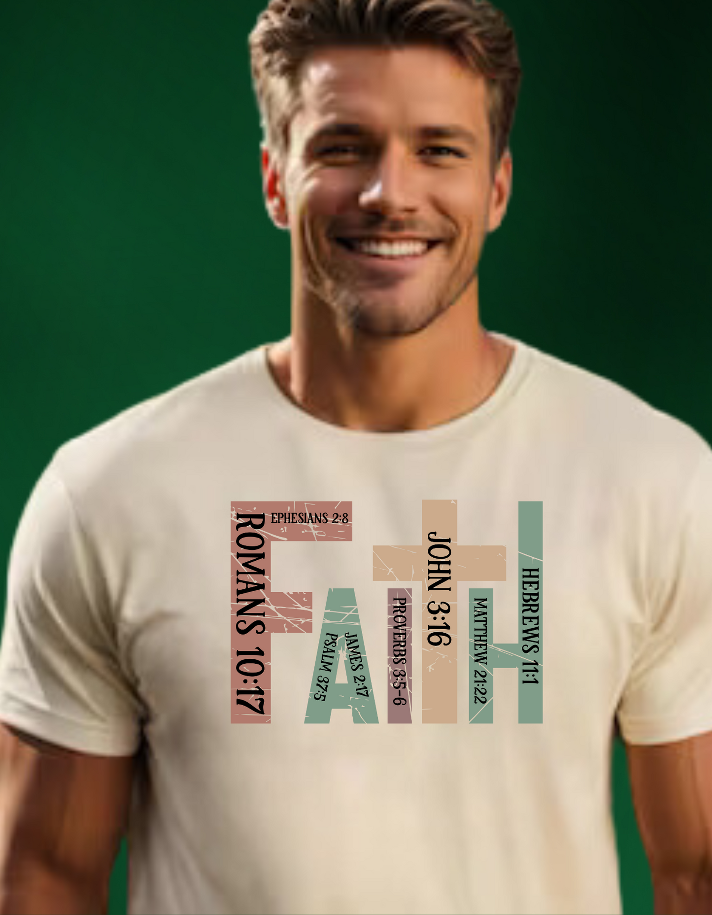 Christian Faith T-Shirt – Inspirational Scripture Design, Perfect Gift for Believers