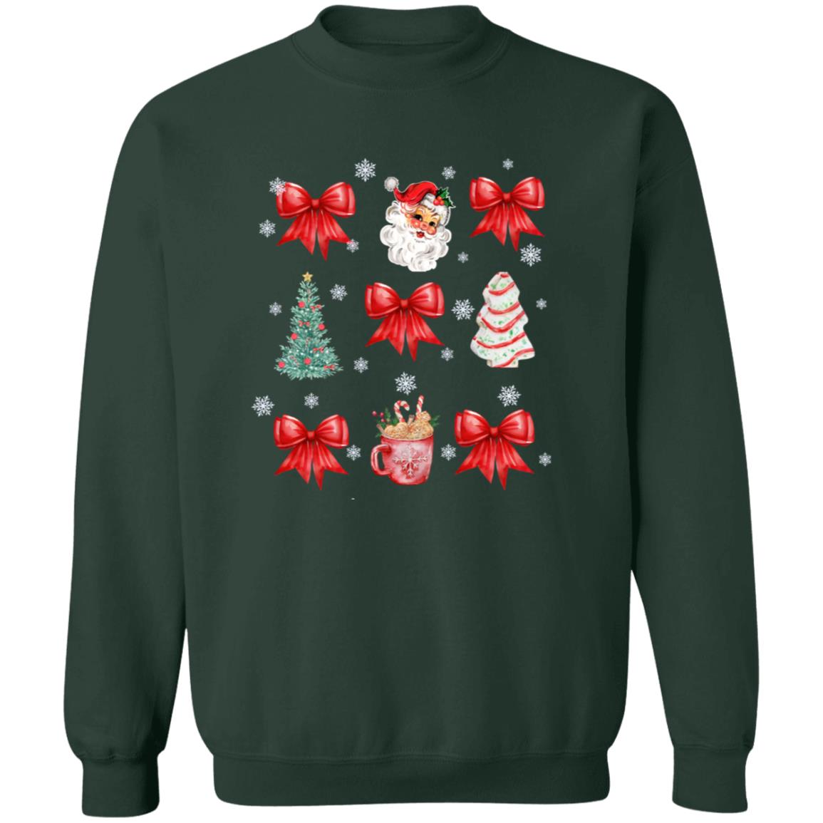 Cozy Christmas Coquette Sweatshirt/T-shirt – Perfect for Holiday Celebrations