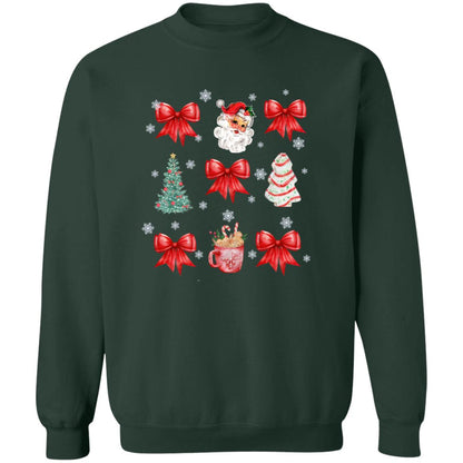 Cozy Christmas Coquette Sweatshirt/T-shirt – Perfect for Holiday Celebrations