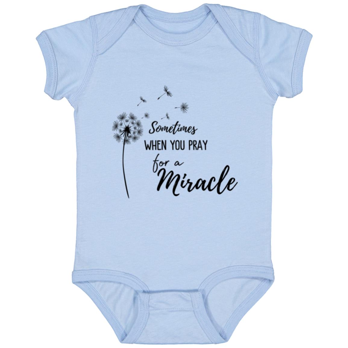 Celebrate the Joy of Twins with Our "Sometimes When You Pray for a Miracle" Onesie!