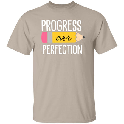 Progress Over Perfection T-Shirt – Motivational Teacher Apparel for Everyday Wear