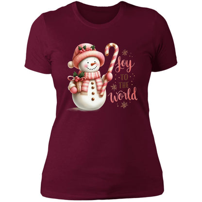 Snowman Joy to the World T-Shirt & Sweatshirt – Share Holiday Cheer with Style