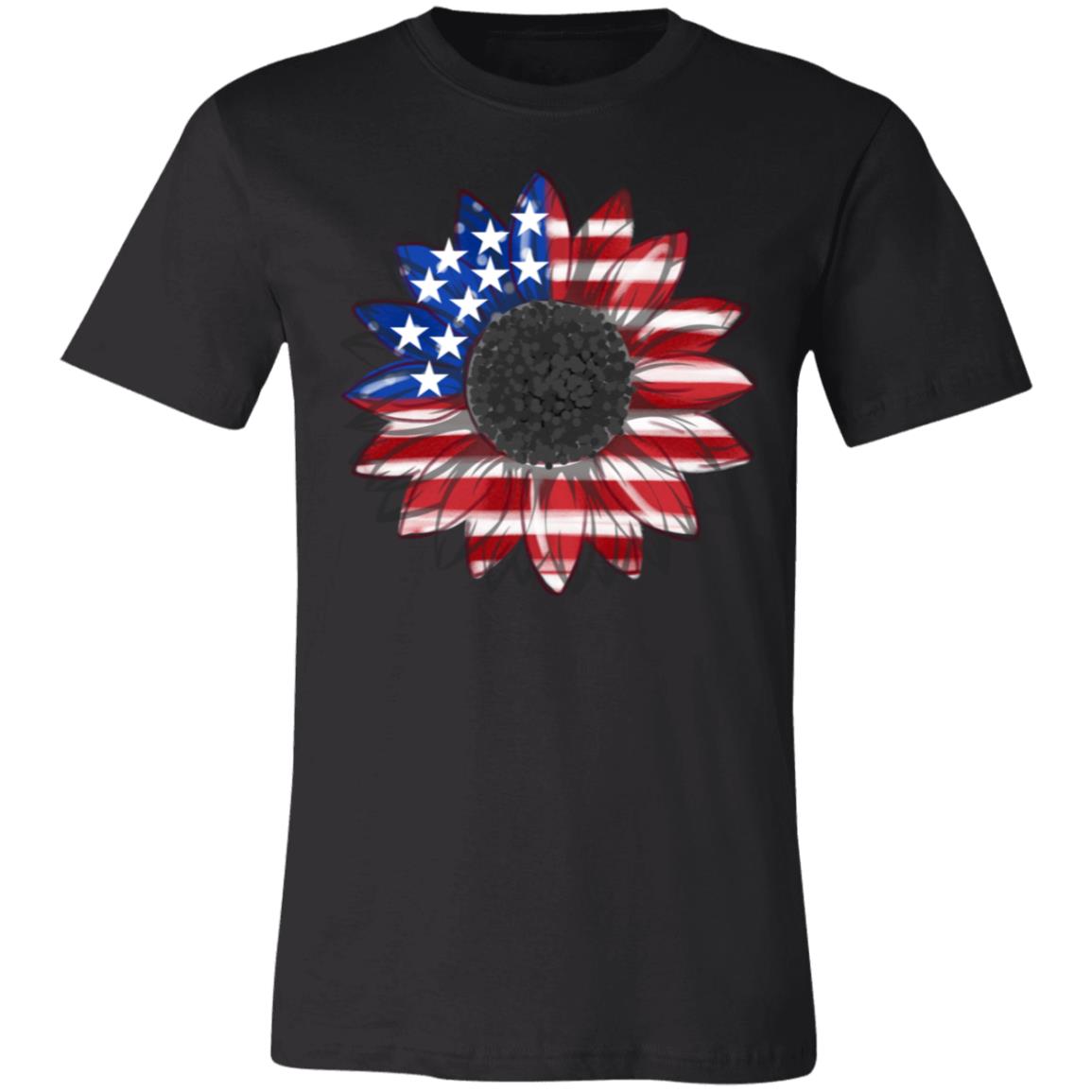 Patriotic Sunflower T-Shirt – Celebrate Independence Day in Style!