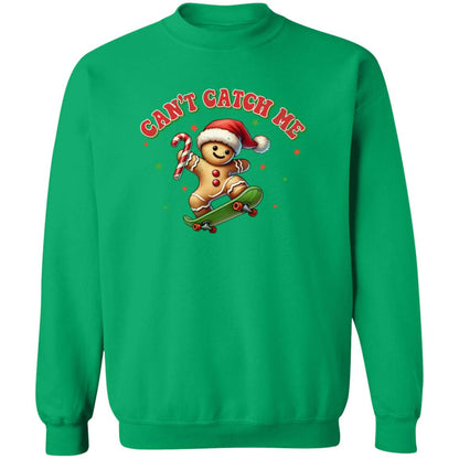 Can't Catch Me Gingerbread Man Tee & Sweatshirt - Cozy, Fun & Festive