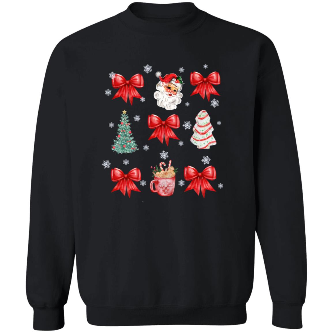 Cozy Christmas Coquette Sweatshirt/T-shirt – Perfect for Holiday Celebrations