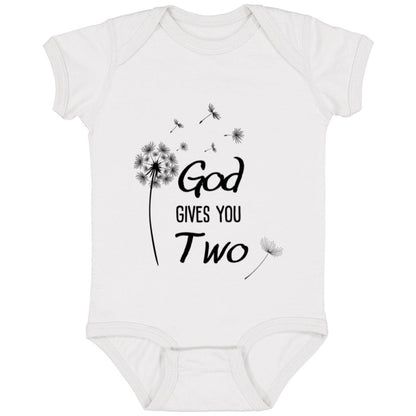 Celebrate the Joy of Twins with Our "Sometimes When You Pray for a Miracle" Onesie!